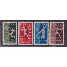 LITUANIA 1938 Yv 365A/D BOY SCOUTS SERIE COMPLETA NUEVA MINT 98 EUROS